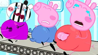 Peppa Pig & George BREWING CUTE PREGNANT & CUTE BABY FACTORY! | Peppa Pig Funny Animation