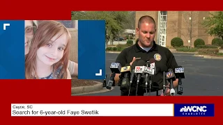 UPDATE: Search for missing 6-year-old Faye Swetlik