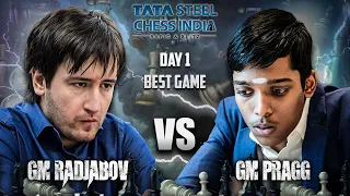 BIG TIME Tournament ng India, Nagsimula na! | GM Radjabov vs GM Pragg Tata Steel India Rapid Day 1