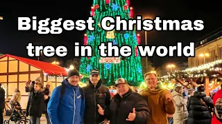 The world tallest Christmas tree in Dortmund Germany Christmasmarket