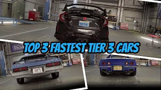 CSR Racing 2 | TOP 3 FASTEST TIER 3 CARS | with Tunes & Times