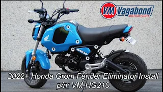 Honda Grom (2022+) Fender Eliminator Install - Vagabond Motorsports VM-HG210