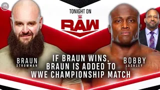 Full Match: Bobby Lashley Vs Braun Stroman at Raw 22 Feb 2021