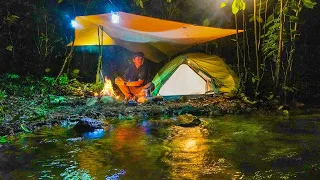 Camping Syahdu di Pinggir Sungai Sambil Memasak Kolak dan Roti Canai