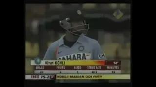 Virat Kohli 54 (1st ODI Fifty) v Sri Lanka 4th ODI 2008 @ Colombo *** RARE ON YOUTUBE***