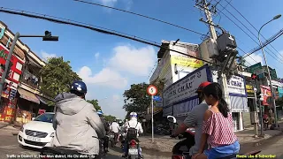 Traffic in District 12, Hoc Mon district, Ho Chi Minh City, Viet Nam - Vlog  622