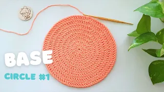 DIY Crochet Bag Base | Circle 1 | How to Crochet a Perfect Circle | ViVi Berry Crochet