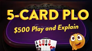 5-Card PLO - Play + Explain $2/$5 on GG Poker