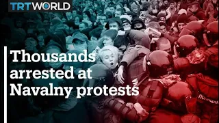 Worldwide condemnation over mass protest arrests in Russia