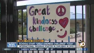 North County school launches 'Great Kindness Challenge'