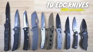 10 EDC Knives Under $200 ⚔️ (Benchmade v Nemesis v Damned Designs v Bestech v MCUSTA v QSP)