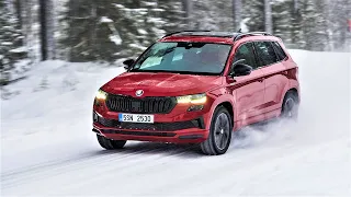 2023 Skoda KAROQ Sportline 4x4 in Snow action