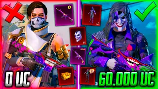 🤡 ШУТЫ! ПРОКАЧКА АККАУНТА на 60 000 UC В PUBG MOBILE! ВЫБИЛ ШУТА + M416 ШУТ / ПРОКАЧКА ПУБГ МОБАЙЛ