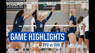 BYU's Women Volleyball vs UVU | Full Game Highlights (2023)