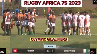 TUNISIA  RUGBY VS IVORY COAST RUGBY 7S | RUGBY AFRICA MEN'S 7S 2023 OLYMPIC QUALIFIERS | RSA VS MAD