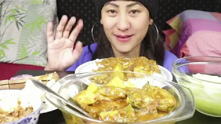 MANIPURI YEN (CHICKEN)CURRY COOKBANG MUKBANG