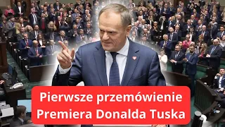 Donald Tusk: pierwsze przemówienie po wyborze na Premiera