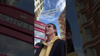 normalize picking up and British accent in London #fyp #viral #funny #Siblings  #shorts