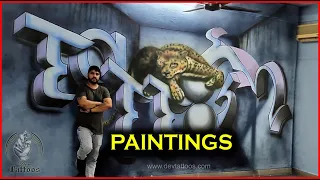 Different wall painting ideas | Genius Graffiti Art That Will Make You Smile | How I Paint Murals