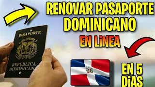 Como RENOVAR PASAPORTE DOMINICANO En Línea (EN 5 DIAS)