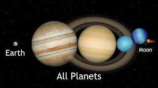 Can All The Planets Fit Between The Earth And The Moon? | Planet Size Comparison