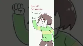 Chara Comforts Frisk! Undertale Comic Dub! #Undertale #chara #frisk #comicdub #shorts