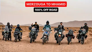 مرزوگة 🏜️ إلى محاميد الغزلان أوفرود 100% | 🛵 Merzouga To Mhamid