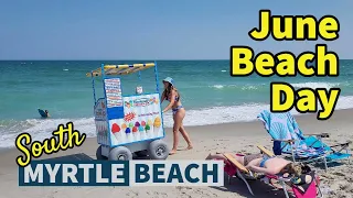 The #1 Best Thing to do when you come to Myrtle Beach! Hit the sand! A June Beach Day and Walk!