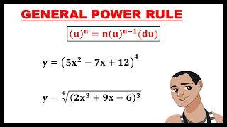 GENERAL POWER RULE OR CHAIN RULE FOR DERIVATIVE || BASIC CALCULUS