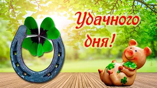 Пожелание удачного дня! Красивое пожелание хорошего дня! Хорошего настроения.