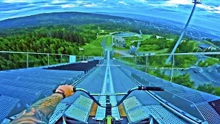 EXTREME BMX HILLBOMB ON SKI JUMP