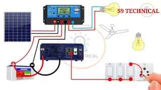 Solar Panel Inverter Battery Connection Diagram || सोलर पैनल इनवर्टर बैट्री कनेक्शन डायग्राम#solar