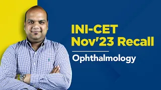 Exam Recall Series (INI-CET Nov '23) - Ophthalmology