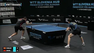 Alvaro Robles vs Wang Chuqin | WTT Contender Novo Mesto 2021 | MS | R32