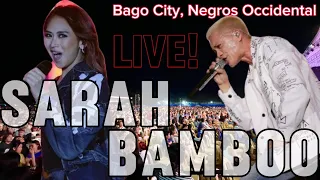 SARAH G AND BAMBOO CONCERT IN BAGO CITY NEGROS OCCIDENTAL