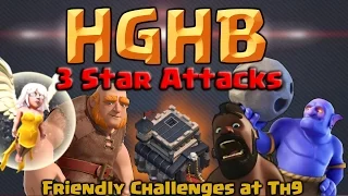 Clash of Clans | HGHB 3 Star Attacks – Max TH9 Friendly Challenge War Base Layouts