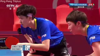 HIGHLIGHTS MATCH   Xu Xin/Sun Yingsha vs Wang Chuqin/Wang Manyu   2020 Warm Up Matches for Olympics