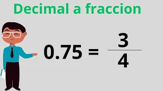 Convertir un decimal a fraccion