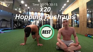 10min 200push ups | 10분에 푸쉬업 200개 따라하기