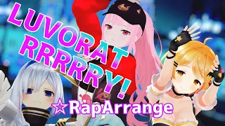 【hololive MMD／4K／60FPS】夜空メル & 天音かなた & 森カリオペ【LUVORATORRRRRY!☆RapArrange】#メルArt #かなたーと #callillust