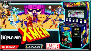 X-Men (Arcade 1992) - Playing with 6 players [Playthrough/LongPlay]