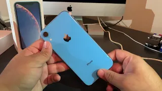 iPhone XR UNBOXING Blue