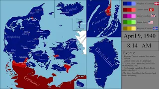 German Invasion of Denmark: Every Minute (NEW)