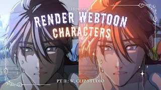 Webtoon Render Tutorial PT 2/2 : Color your characters