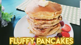 The Fluffiest Pancakes You'll Ever Eat in Breakfast | How To Make Fluffy Buttermilk Pancakes