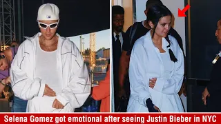 Selena Gomez got emotional after seeing Justin Bieber in New York City