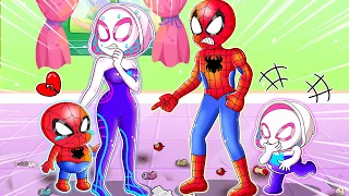 Spider Man Baby Cleans Up Clean Furniture | Funny Story | Marvel's Spidey and his Amazing Friends