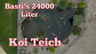 Basti‘s wunderschön angelegter 24000 Liter Koi Teich!