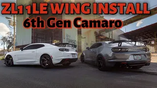 Camaro ZL1 1LE Wing Installation (for 6th Gen Camaro)