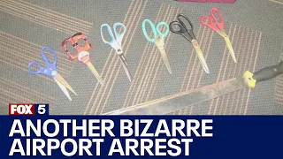 Another bizarre crime at Atlanta's airport: Man caught carrying knives, scissors